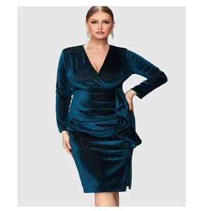 BloomChic Shimmering Velvet Dress